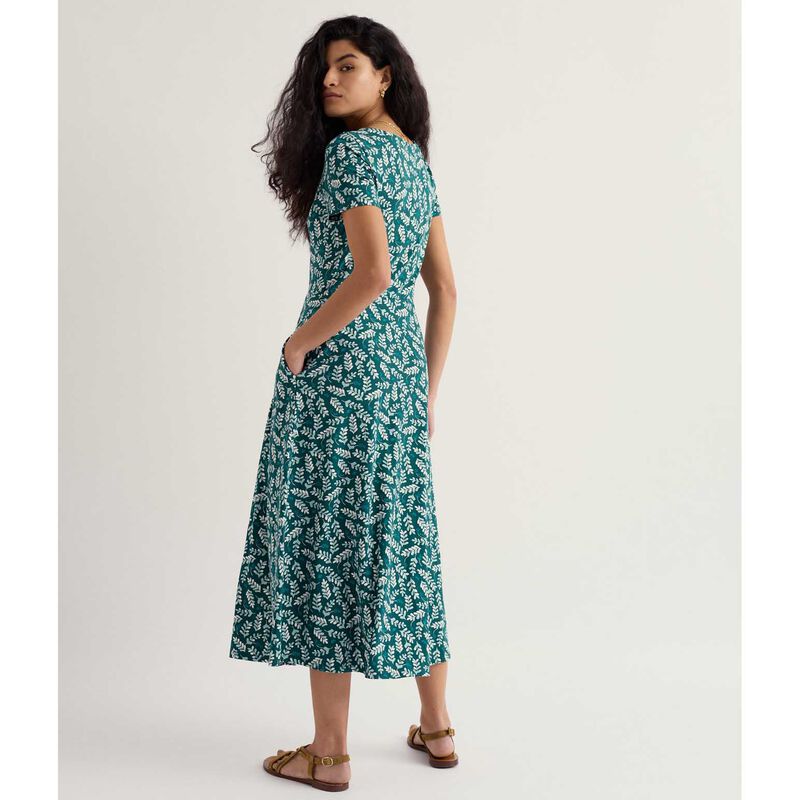 Seasalt Cornwall S/S Veronica Dress - Indigo Leaf Dark Wreckage image number 1